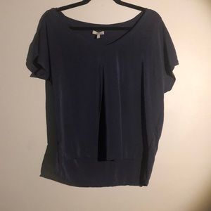 Joie powder blue silk blouse
